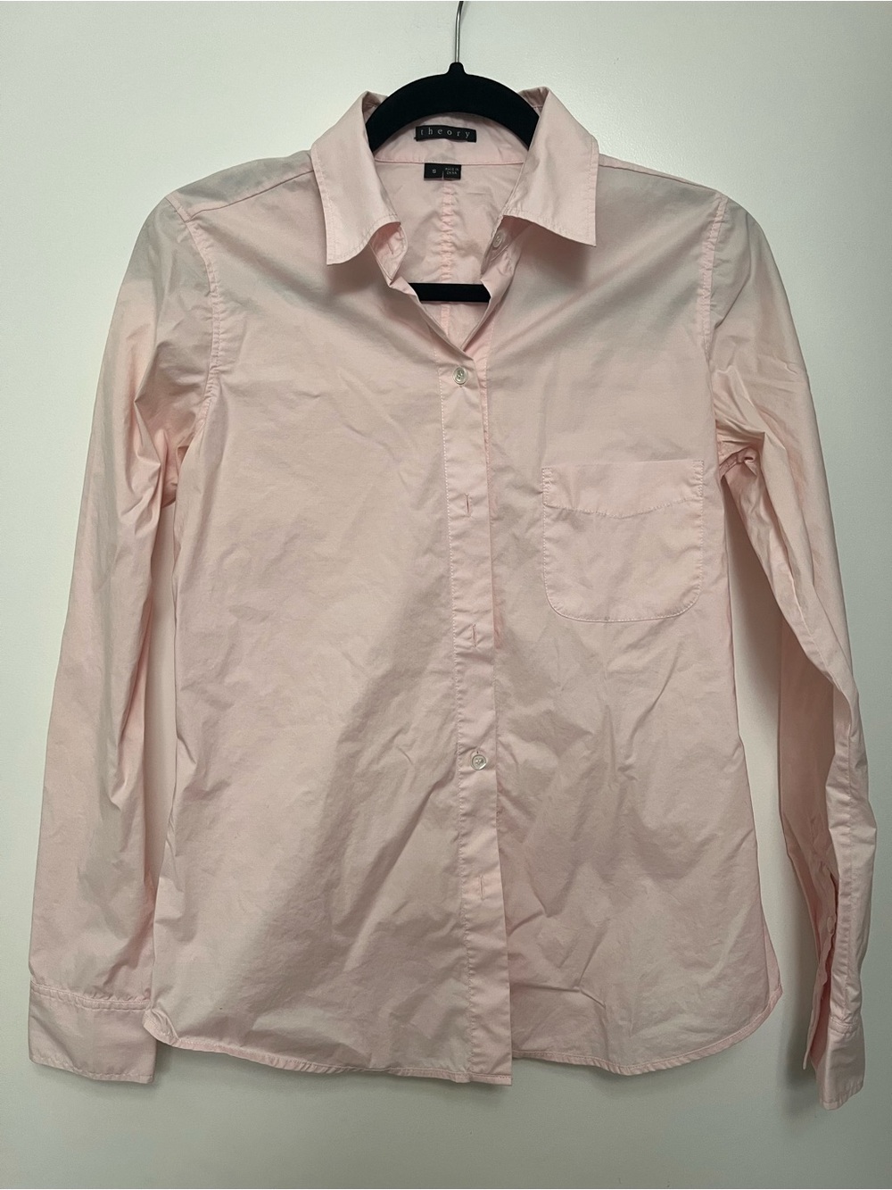 Theory Light Pink Dress Shirt